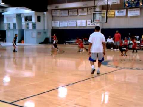 Cameron (#1) - Houston Elite League Play 6.16.11/Block...get that outta here!!