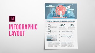 Learn how to add charts, graphs to an infographic layout in Adobe InDesign