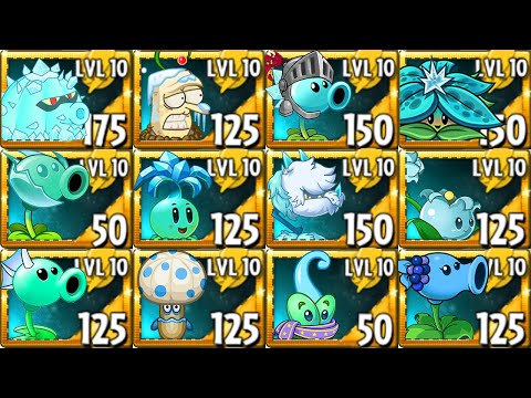 All ICE Plants Power-Up! vs Gargantuar Modern Day in Plants vs. Zombies 2