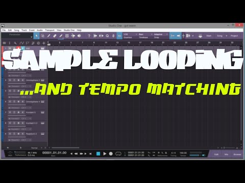 Sample Looping and Tempo Match | Presonus Studio One V3 | Tutorial