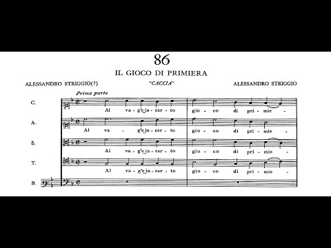 Alessandro Striggio - Il Gioco di Primiera (Score)