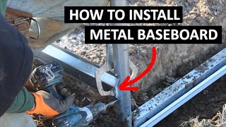 How to Install Metal Baseboards on a High Tunnel Hoop House