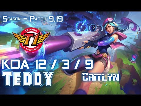SKT T1 Teddy CAITLYN vs KAI'SA ADC - Patch 9.19 KR Ranked