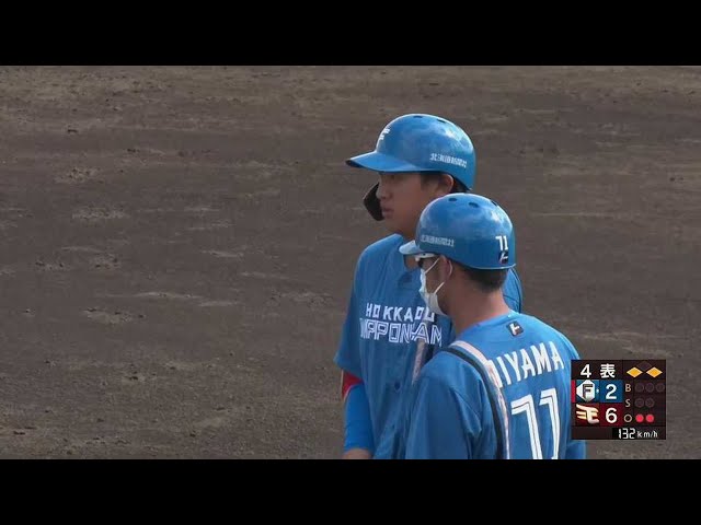 【ファーム】ファイターズ・阪口樂がプロ初打点を記録するタイムリーヒット!! 2022年4月22日  東北楽天ゴールデンイーグルス 対 北海道日本ハムファイターズ