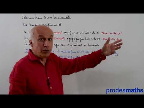 Première -  Suites - Déterminer le sens de variation d'une suite