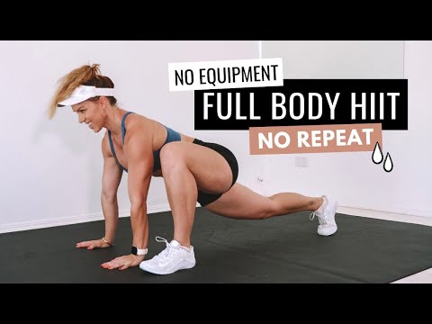 40 MIN INTENSE FULL BODY WORKOUT | No Equipment + No Repeat 🔥Burn 285 Calories🔥