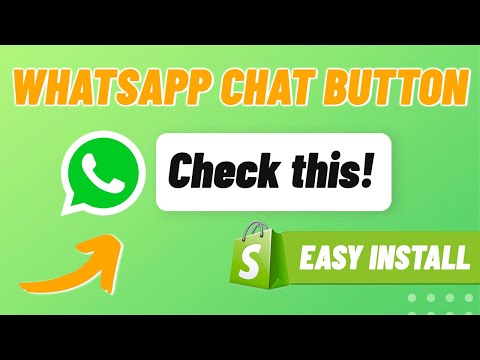 How to Add Whatsapp Chat Button to Shopify in 2024 | No coding