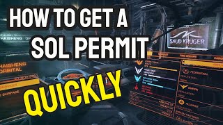 How to get a Sol Permit quickly in Elite Dangerous