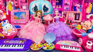 20 Minutes Satisfying Unboxing Barbie Pink & Purple Princess Dresses, Beauty Playset ASMR