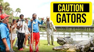 FunnyMike Goes GATOR HUNTING! **GOES HORRIBLY WRONG** 😳 (w/ Zak CATCH Em ALL)