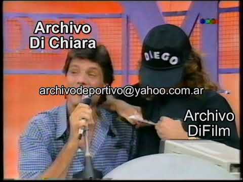 Diego Diaz con Marcelo Tinelli  1992 V-08974 DiFilm