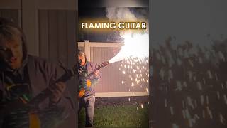 Shooting Flames from a Guitar!? 🤯😱#shorts #music #flames