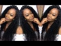Deep Side Part W/ Curly Hair Quick-Weave | Install & Blending | MS Here Hair Company Deep Side Part W/ Curly Hair Quick-Weave | Install & Blending | MS Here Hair Company