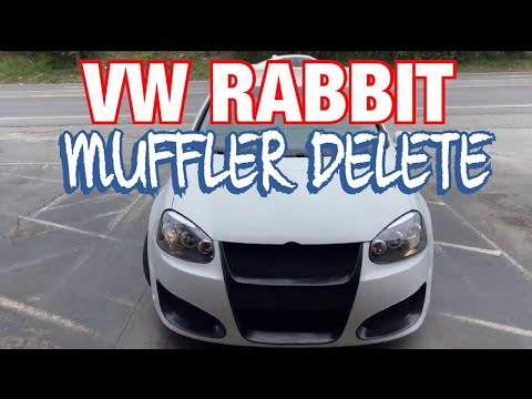 2008 VW Rabbit EXHAUST w/ MUFFLER DELETE!