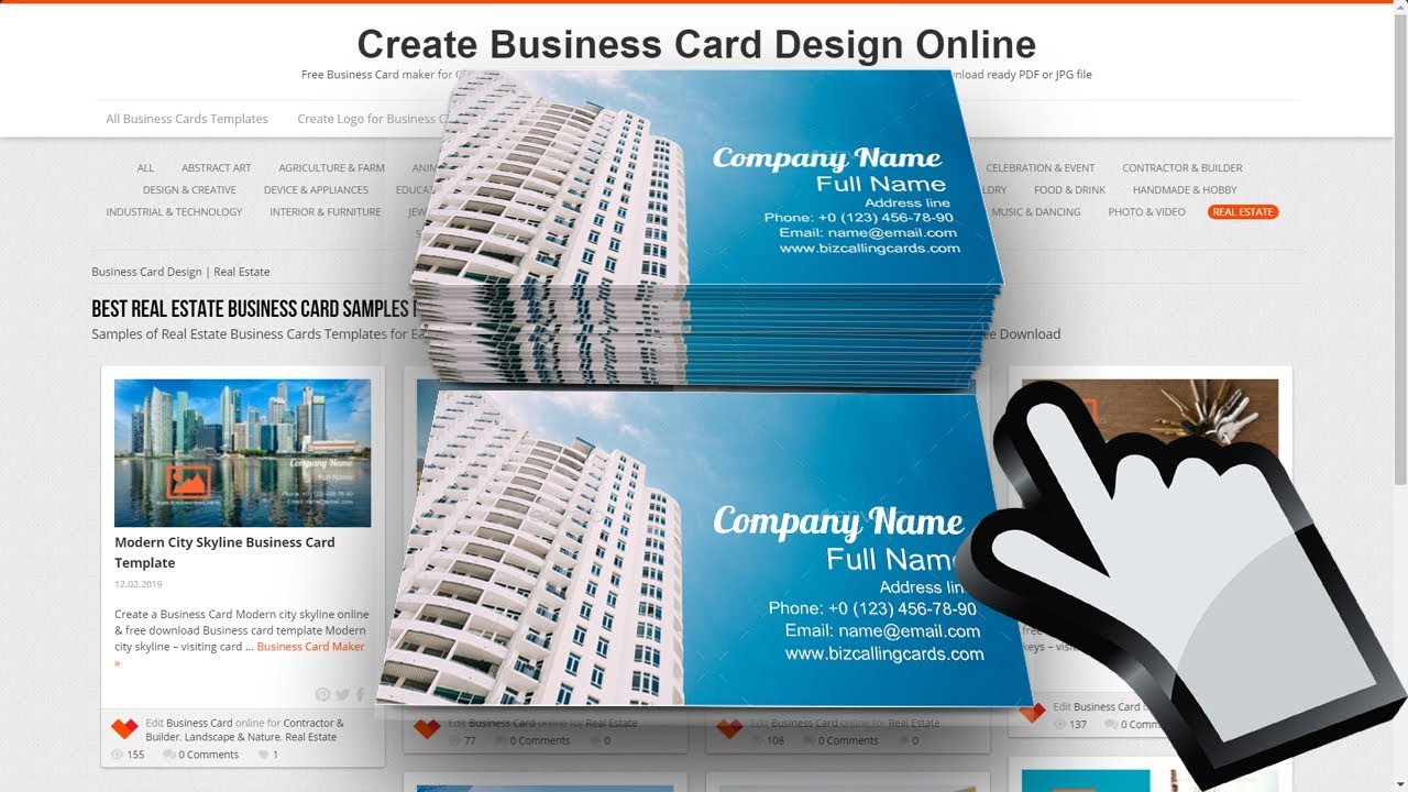 Real Estate Business Card Examples