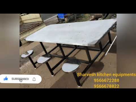 Stainless steel six seater dining table manufacturer