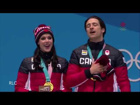 2018 PyeongChang Tessa Virtue and Scott Moir Gold Medal Ceremony