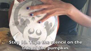 How to Carve a Pumpkin Using a Stencil