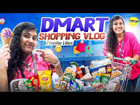 😍First Vlog in my Channel || 🛍️Shopping Vlog in DMART❤️ || Preetha Vibes ||