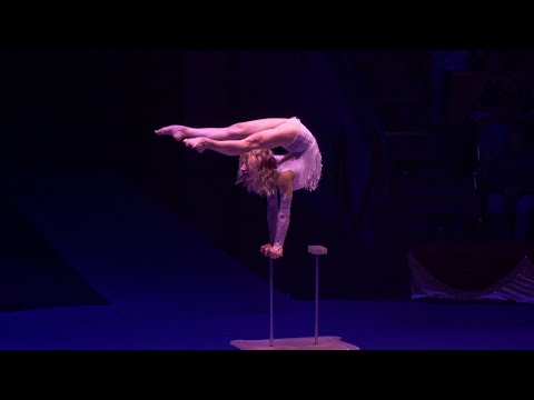Circus performance. Equilibrium and contortion. Alesya Laverycheva.
