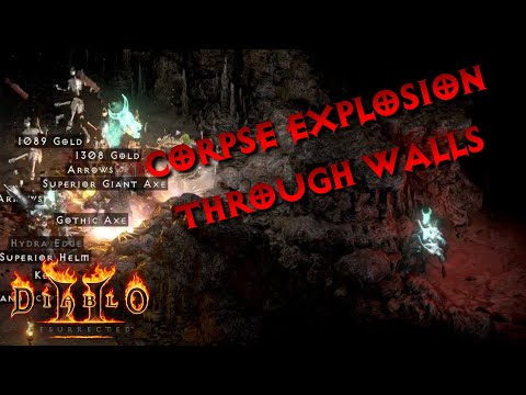 Corpse Explosion Works Through Walls?? - Diablo 2 Resurrected