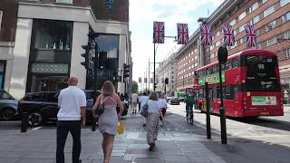 Vibrant London Streets: Oxford Street & Edgware Road Walk | 4K HDR Walking Tour