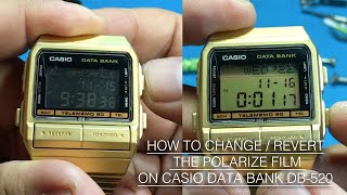 HOW TO CHANGE / REVERT BACK THE DISPLAY ON CASIO DATA BANK MODEL DB-520 | WATCH RESTORATION