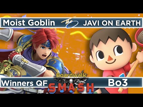 Moist Goblin (Roy) vs JAVI ON EARTH (Villager) - Winners Quarterfinal - Boardwalk Smash #39 SSBU