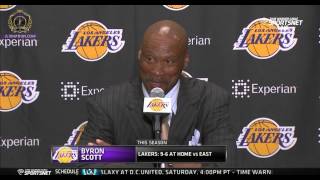 Byron Scott on Jeremy Lin - Post game interview - Lakers vs 76'ers