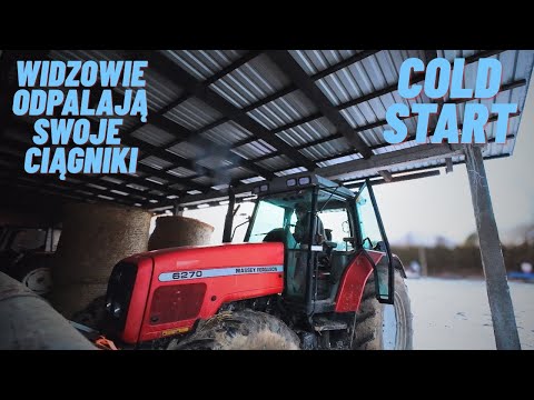 New Year's tractor start-up by spectators #coldstart