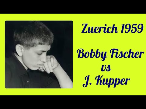 Bobby Fischer vs Josef Kupper:  La Partida Maestra de Zúrich 1959😊 #bobbyfischer #ajedrez #chess