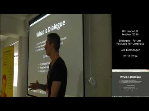 Umbraco UK Festival 2014 - Dialogue A Forum Package For Umbraco