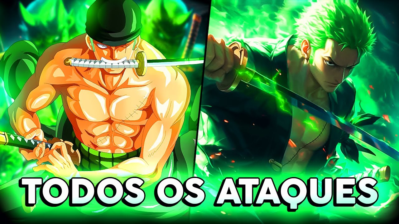 TODAS AS TÉCNICAS NOMEADAS DE ZORO (Lista de Ataques do Zoro) | One Piece