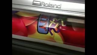 Printing Vehicle Wrap Vinyl on Our Roland | Easyaz Printers and Printi