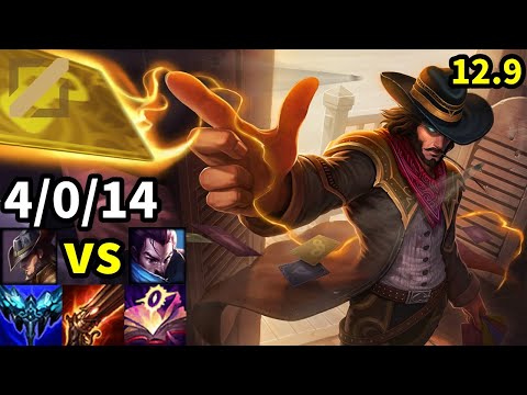 Twisted Fate Mid vs Yasuo - KR Master | Patch 12.9