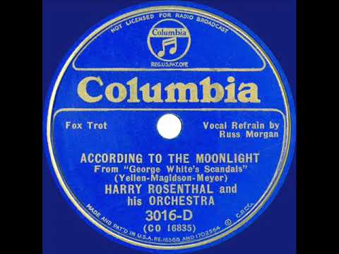 1935  Harry Rosenthal - According To The Moonlight (Russ Morgan, vocal)