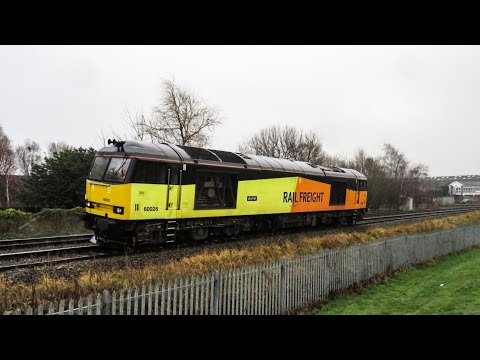 GBRf Class 60 No. 60026 on 0Z60 Liverpool Biomass Terminal - Thorpes Bridge Jn on 11.01.19 - HD