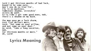 Creedence Clearwater Revival - Tombstone Shadow | Lyrics Meaning