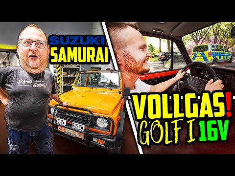 Micha am DREHZAHLBEGRENZER! - Golf I 16V / Suzuki Samurai - Einblicke ins zweite Lager!