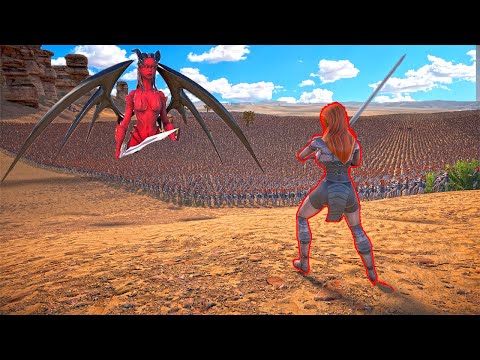 Symphony of the Night - Succubus Battle with Barbarians | Ultimate Epic Battle Simulator 2