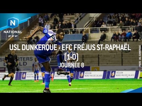 J8 : USL Dunkerque - EFC Fréjus Saint-Raphaël (1-0), le résumé