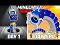 I Survived 100 Days As A MECHA WORM In HARDCORE Minecraft