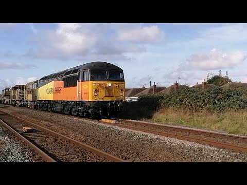 10/10/21 - Freight train running empty - Class 56: 56078 - Llandudno Jct to Crewe Basford Hall