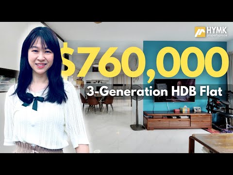 Tour A 3-Generation Singapore HDB Flat | 676B Yishun with 4-Bedrm and 3-Bathrm | 1291sqft | $760,000