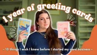 10 lessons from 1 year of my greeting card business 💌