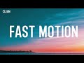 Saweetie - Fast Motion (Clean - Lyrics)