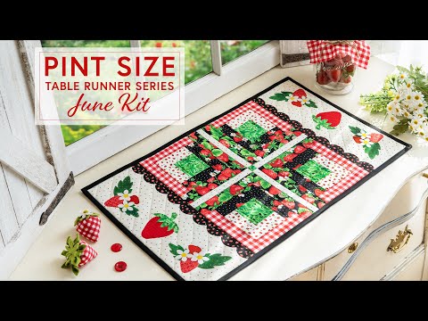 Pint Size Table Runner - June | a Shabby Fabrics Tutorial
