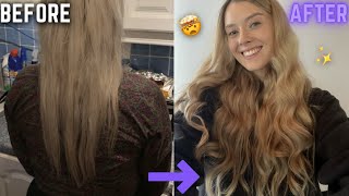 How I saved my EXTREMELY damaged bleached hair - STAYING BLONDE ✨ fried + dead to thick + healthy