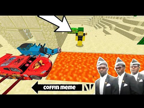 Worm Thomas The Train vs Spider McQueen in Minecraft - Coffin Meme