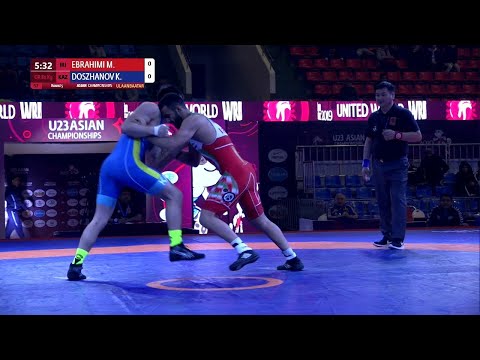 Round 5 GR - 82 kg: M. EBRAHIMI (IRI) v. K. DOSZHANOV (KAZ)